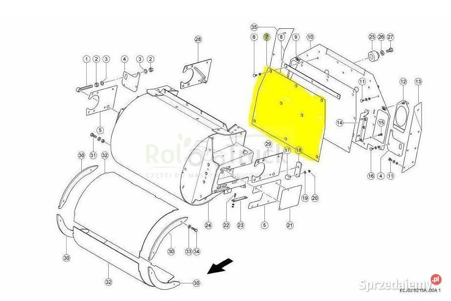BLACHA ŚCIERALNA CLAAS JAGUAR 930980 0001417001 Kolno sprzedam