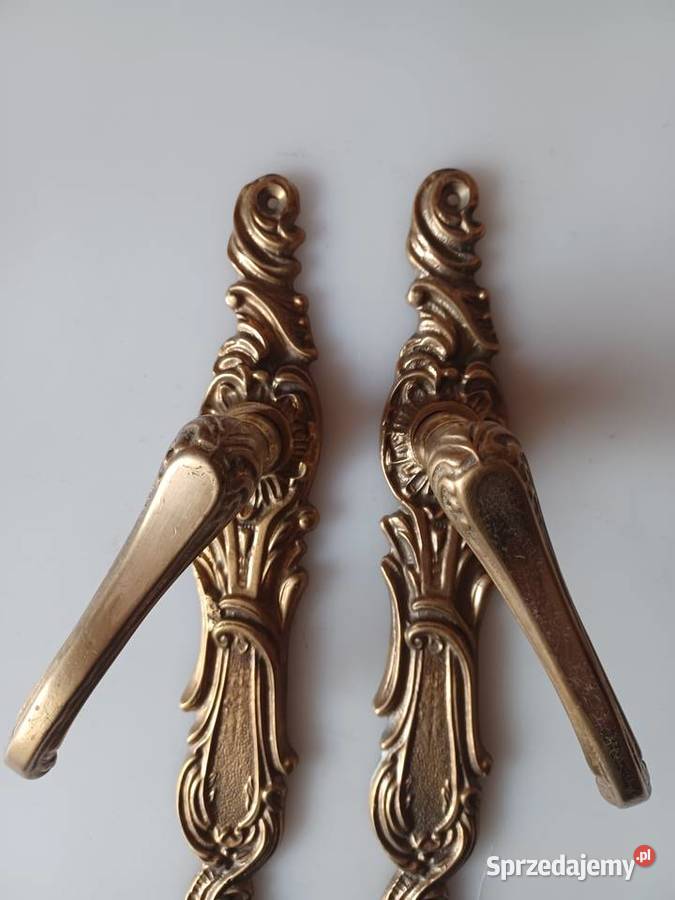 Klamki i szyldy mosiężne wielkopolskie