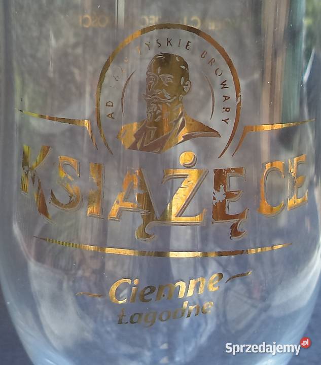Książęce Ciemne Łagodne szklanka pokal na piwo Piekary Śląskie