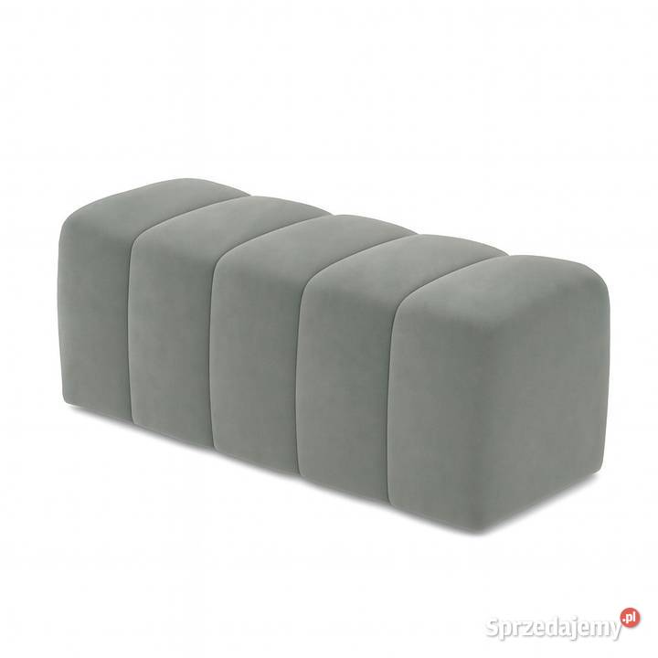 Pufa Tapicerowane Bubble Premium Popielata Edite Warszawa