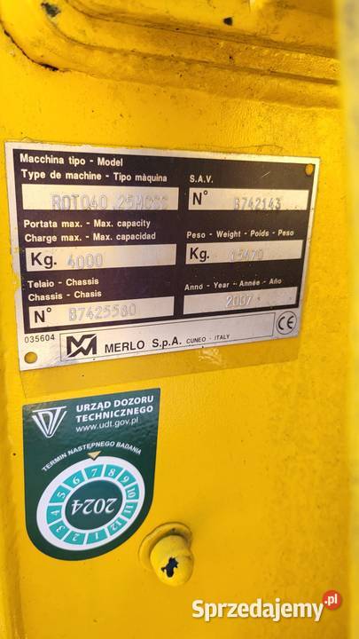 Merlo Roto 4025 MSCC ładowarka obrotowa nie Zaklików