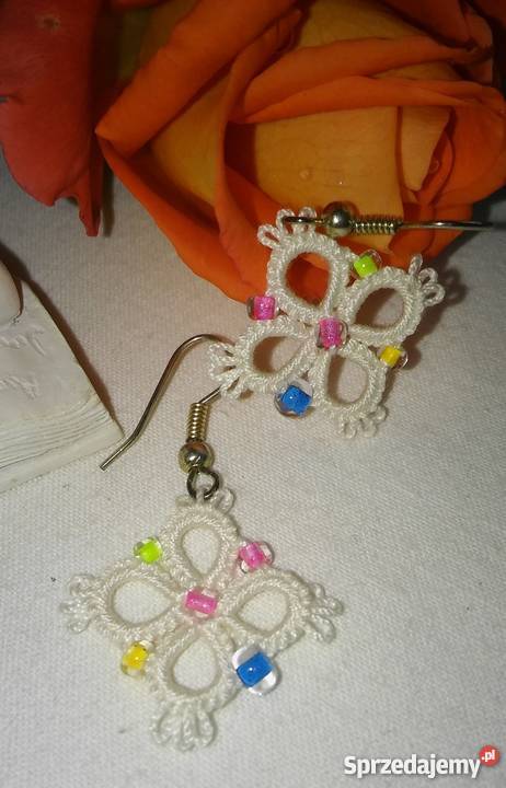 Kolczyki Frywolitkowe Kolczyki