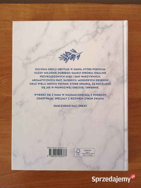 Książka ilustrowana z przepisami Czas na Grecję Otrębusy sprzedam