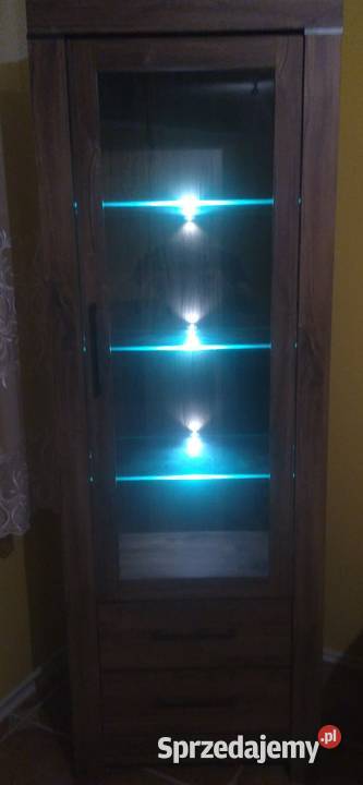 Witryna BRW Gent 68 x 42 x 200 podświetlenie 68cm dolnośląskie Głogów