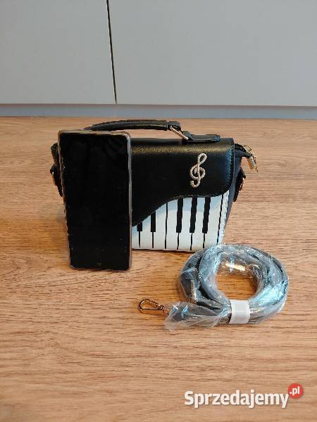 NOWA Torebka w stylu muzycznym pianino z nutą na Warszawa