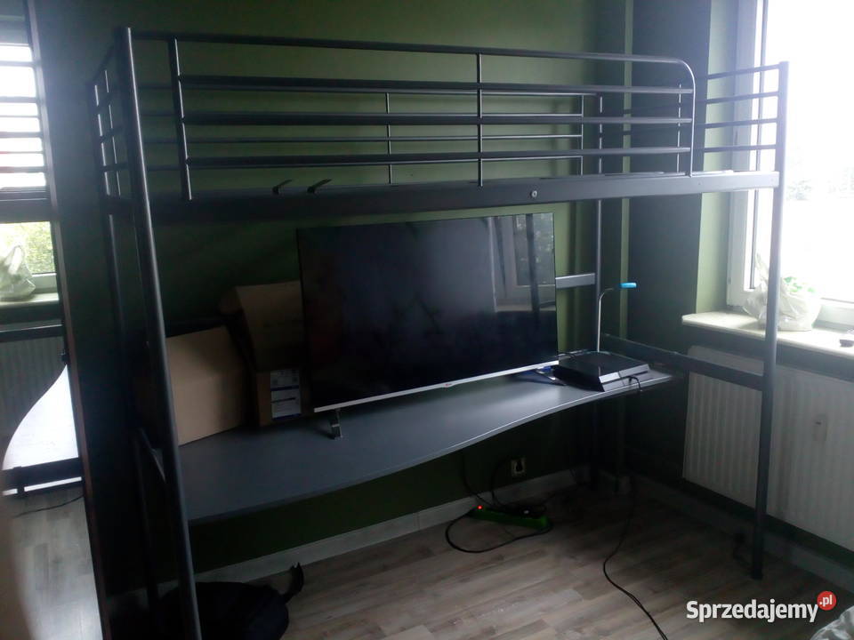 Łóżko piętrowe z biurkiem metal śląskie