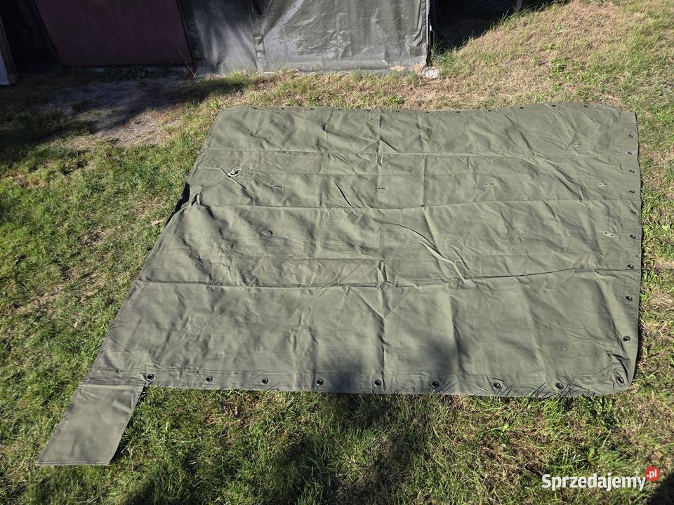 Plandeka brezent wojskowy 27 x 24 m z armii Stegna