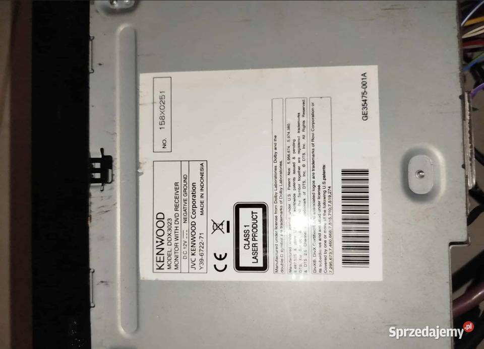 Dotykowe radio Kenwood 2din w pełni sprawne Plecka Dąbrowa