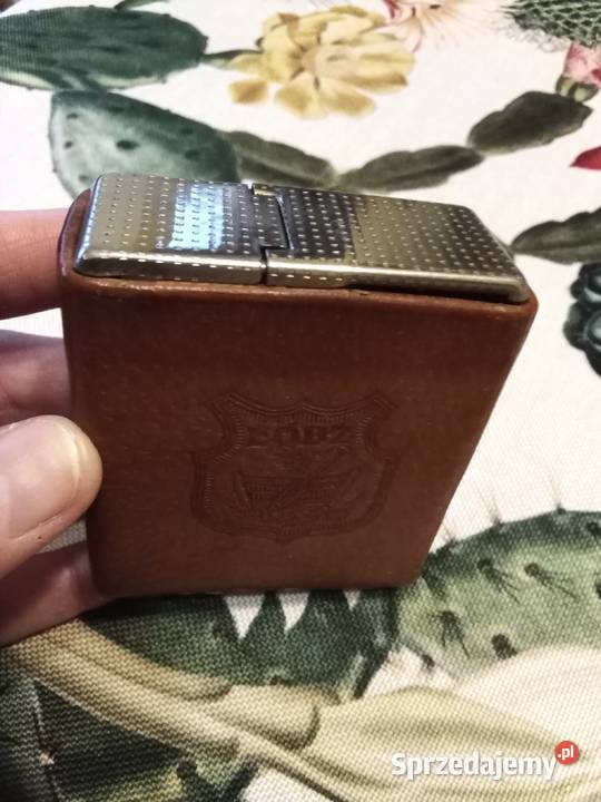 PRL papierosnica skóra naturalna Łódź łódzkie