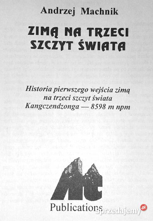 Zimą na trzeci szczyt świata Andrzej Machnik lubelskie