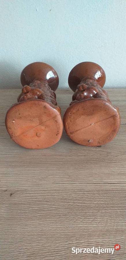 Świeczniki z czasów prl Porcelana i szkło Przedbórz sprzedam