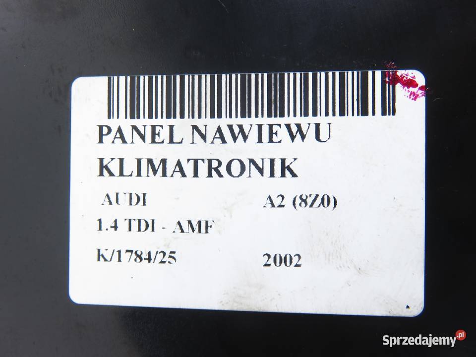 KLIMATRONIK AUDI A2 8Z0 8Z0820043D 5HB00818504 osobowe małopolskie