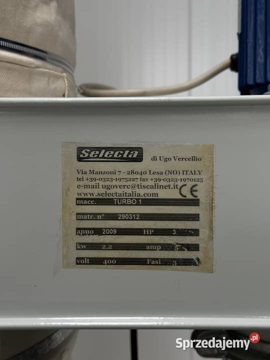 Odciąg trocin 1 workowy SELECTA 22 kW 1503 Łabuńki Pierwsze