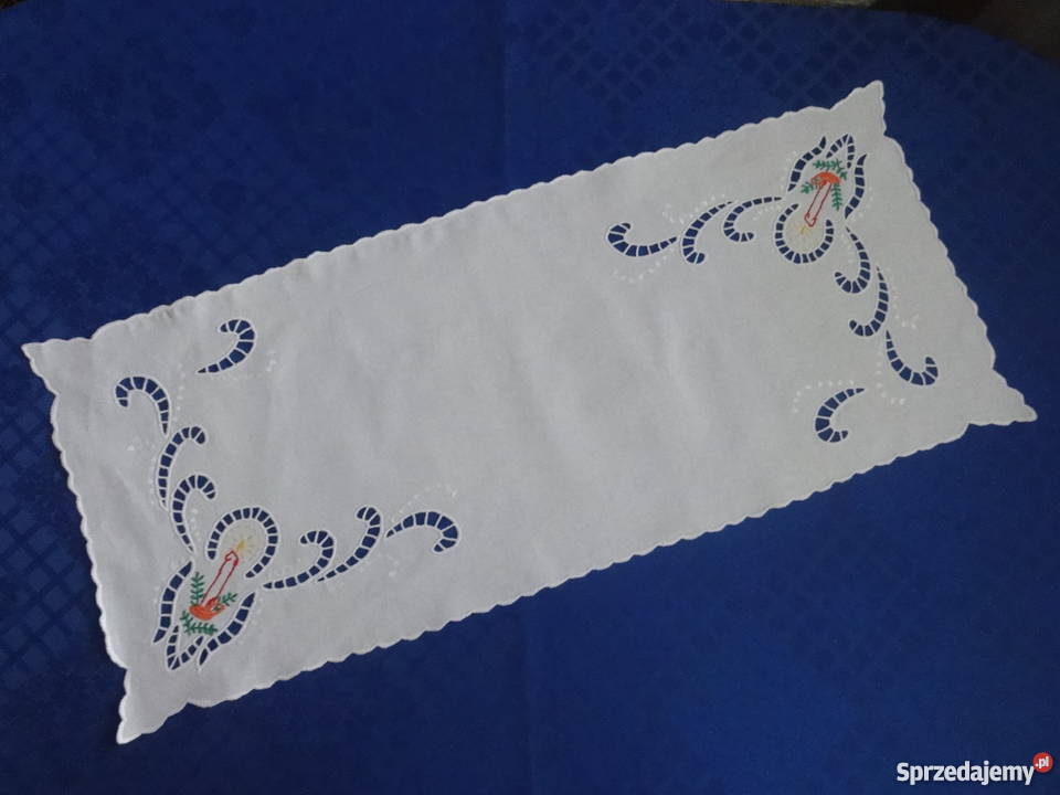 Serwetka serweta ręcznie haftowana Boże Lublin sprzedam