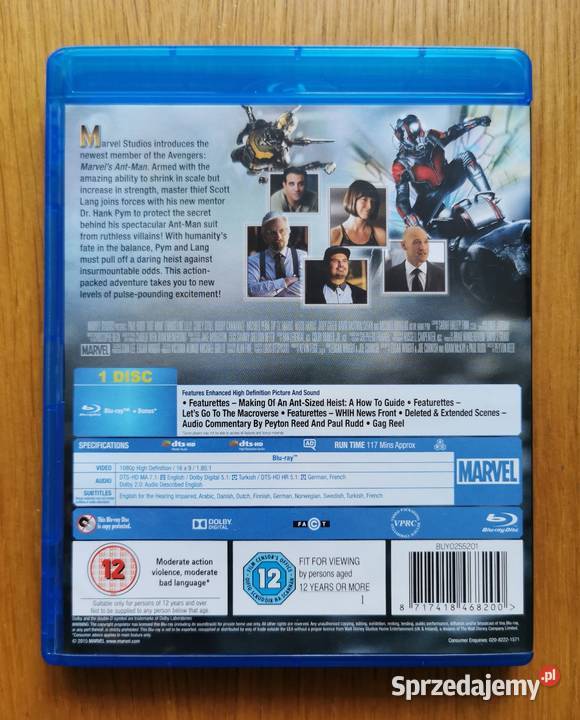 AntMan Bluray En 2015 Parzęczew