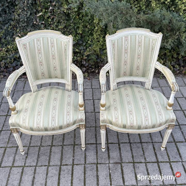 ARTexpert Para Francuskich foteli Ludwik XVI Dobrzany