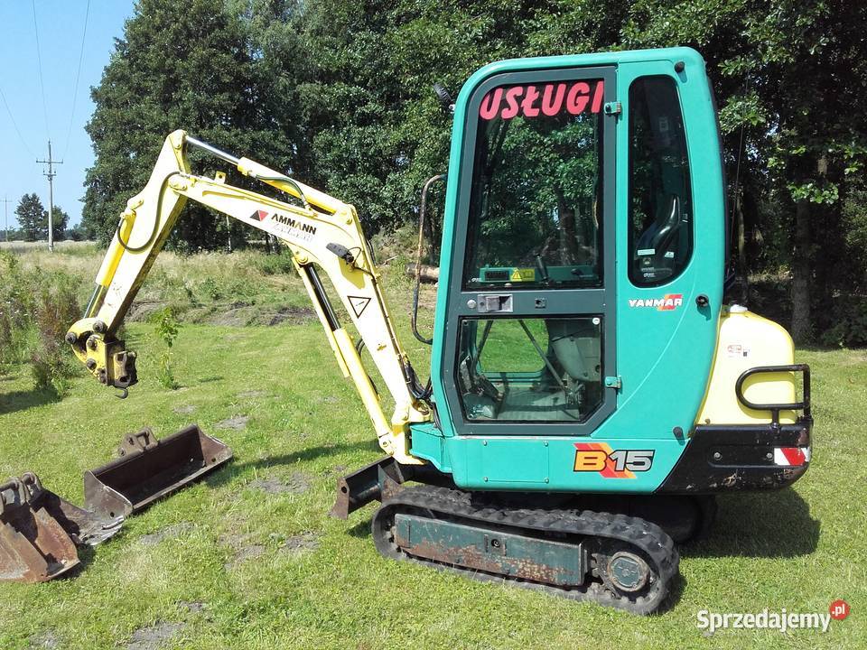 Koparka Minikoparka YANMAR B15 nie wielkopolskie Zagórów