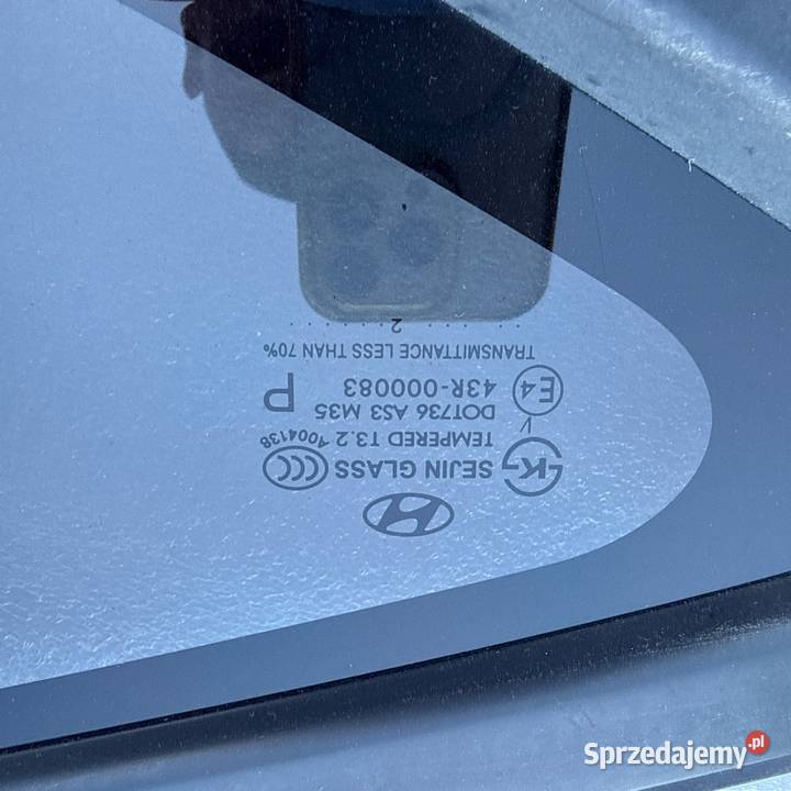Szyba w błotnik kroseryjna prawa Hyundai ix35
