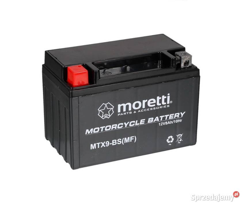 Akumulator Motocyklowy 8Ah Moretti MTX9BSYTX9BS Radomsko