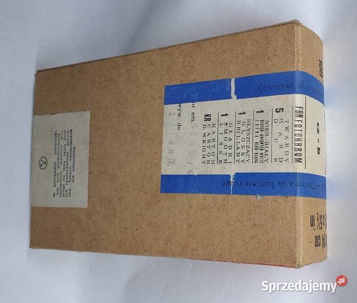 Papier fotograficzny firmy FOTON z lat PRL warmińsko-mazurskie Reszel