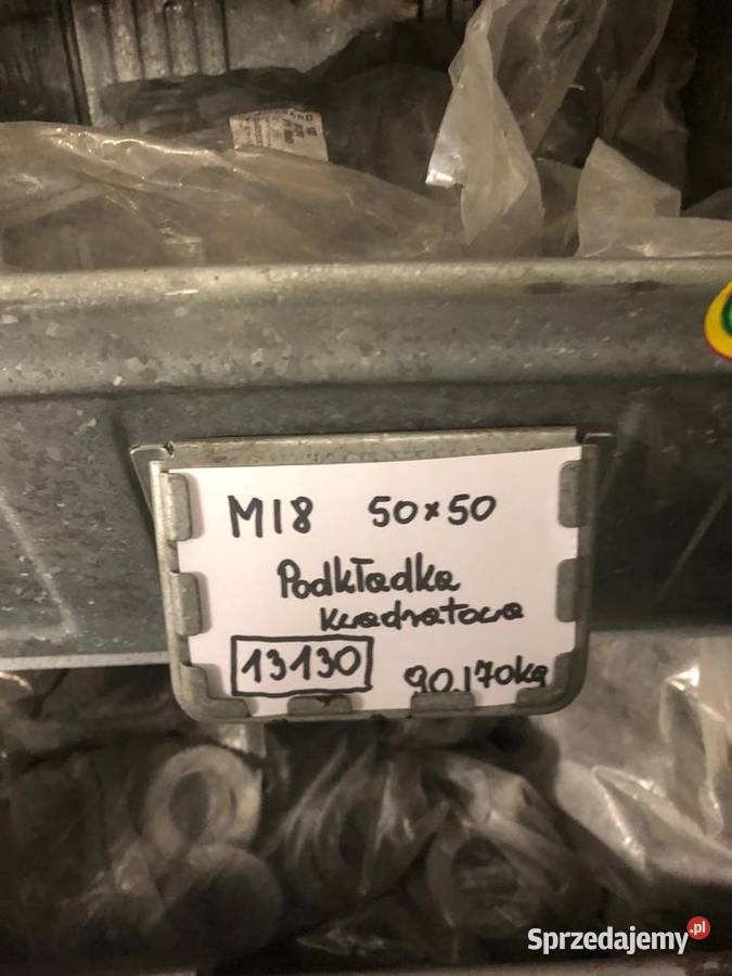PODKŁADKA KWADRATOWA M18 OCYNKOWANA DIN 436