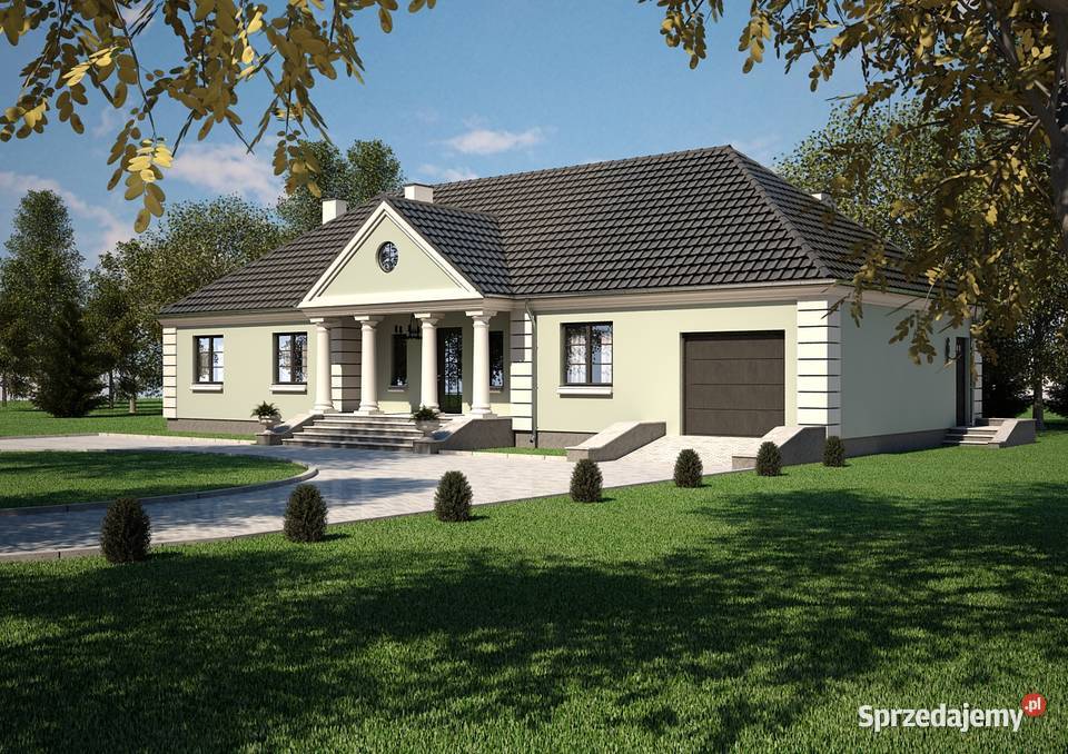 Projekt Domu Parterowego POLSKI DWÓR B664 Kraków