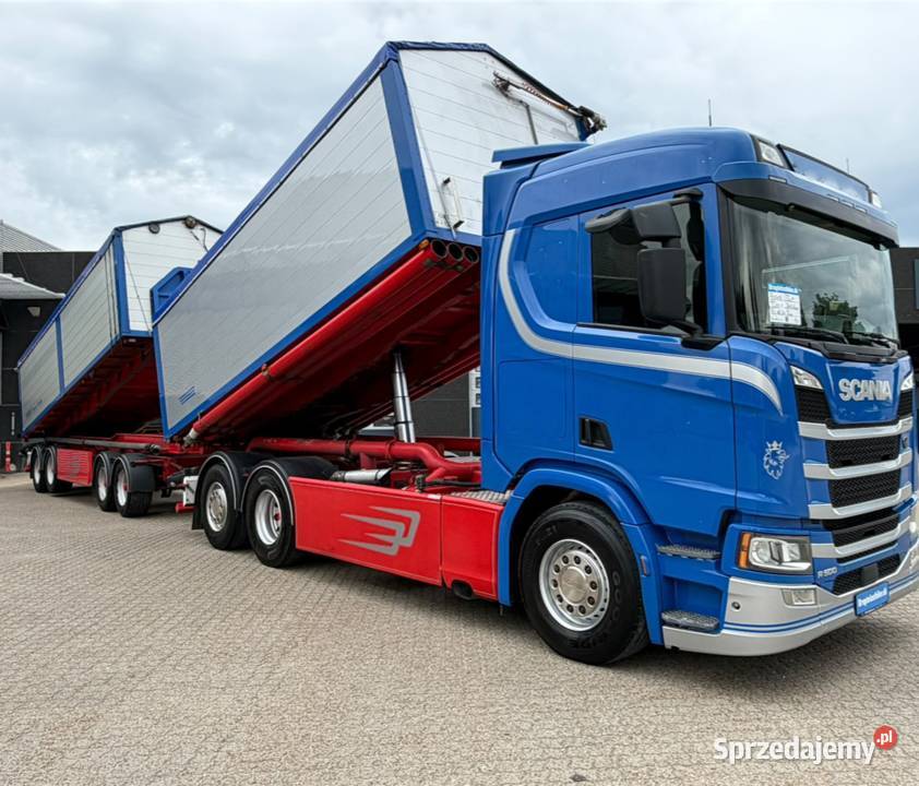 Wywrotka do zboza Scania S 500 przyczepa z Warszawa