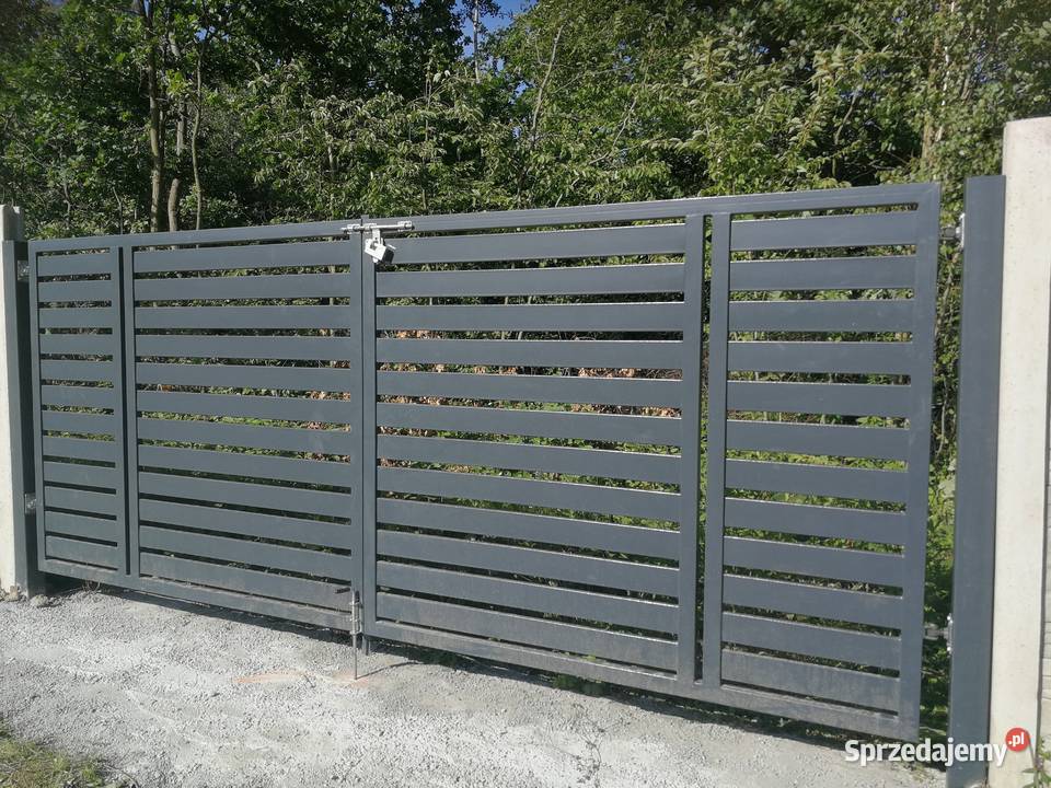 Brama dwuskrzydłowa ocynkowana proszkowo łódzkie Radomsko