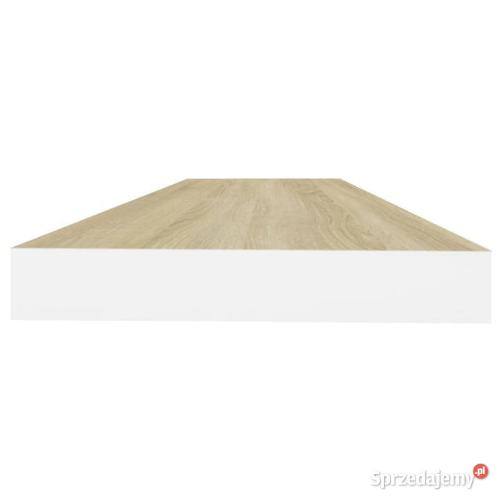 Półki ścienne 2 dębowobiałe 80x235x38 MDF Warszawa