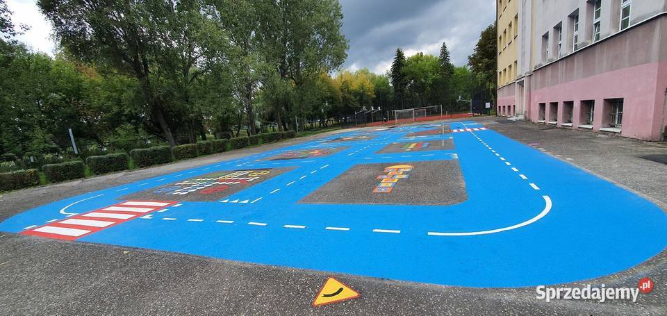 Stacjonarne miasteczko rowerowe BIG4 z ósemką Katowice