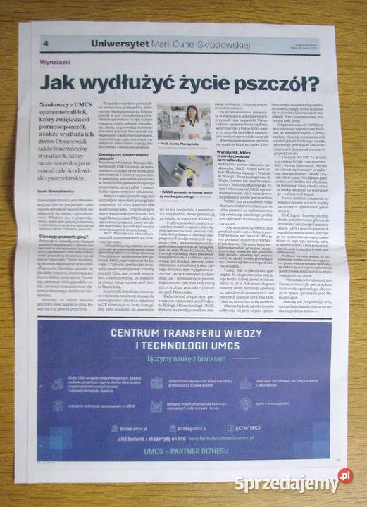 UMCS Partner biznesu Gazeta Wyborcza Kultura i Rozrywka Parczew sprzedam