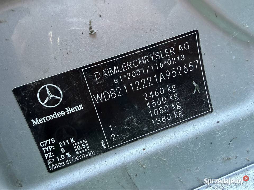 Części Mercedes EKlasa W211 30 CDI V6 Elegance osobowe
