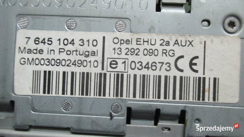 OPEL MERIVA A radio CD 7645104310 13292090RG Sprzęt audio fabryczny