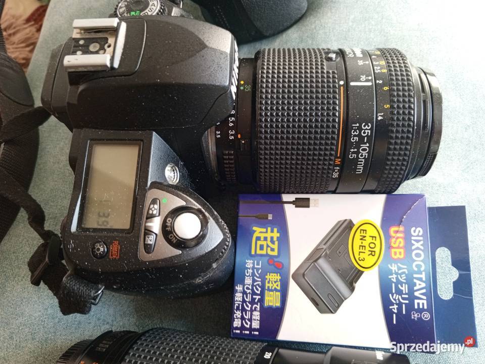 Nikon d70 plus obiektywy Fuji Aparaty Włynkowo