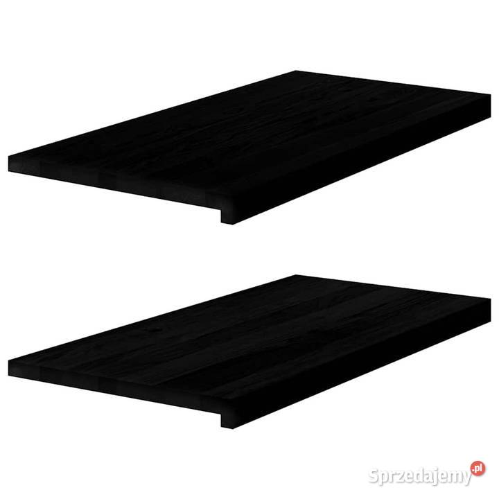Parapety 2 ciemnobrązowy 80x40x2 lite drewno Pozostałe Warszawa
