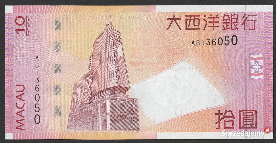 MACAU 20 PATACAS 2005 UNC Antyki, Sztuka, Kolekcje Łódź