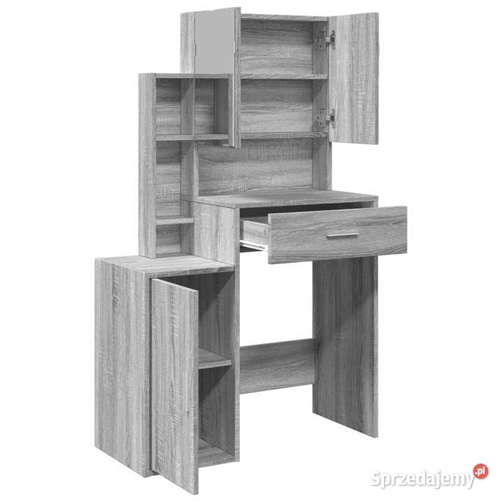 Toaletka z szafką szary dąb sonoma 80x35x132 mazowieckie Warszawa