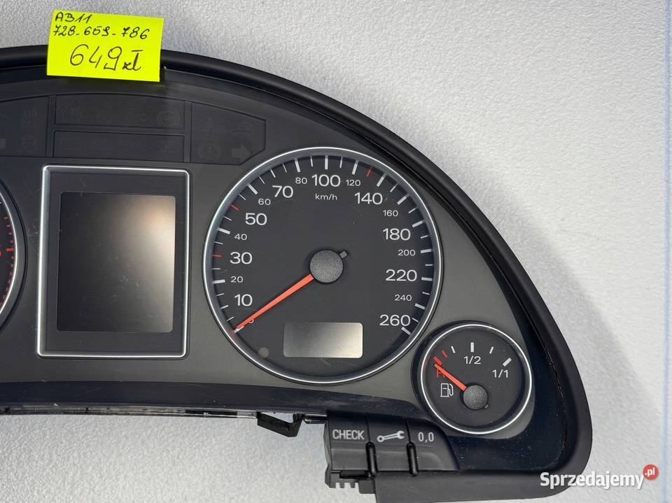 LICZNIK ZEGARY PRĘDKOŚCIOMIERZ AUDI A4 B5