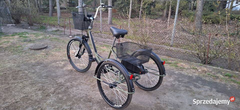 Rower trójkołowy elektryczny 48V 500W NOWY Łąck
