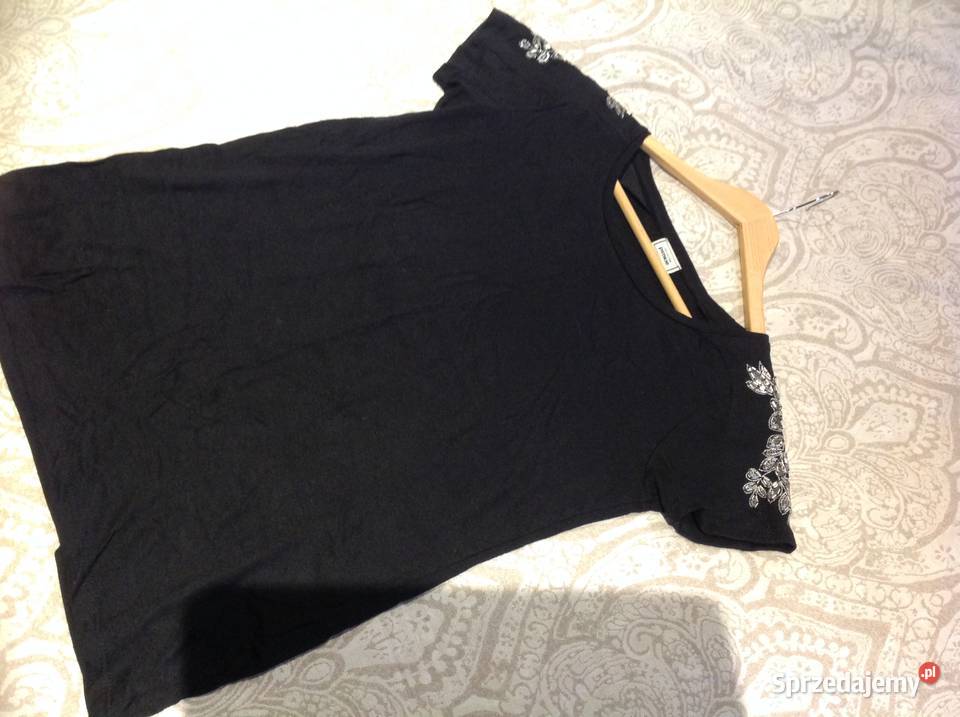 Koszulka Czarna Damska PIMKIE XS j Nowa Cekiny Topy i koszulki Nowa Sól