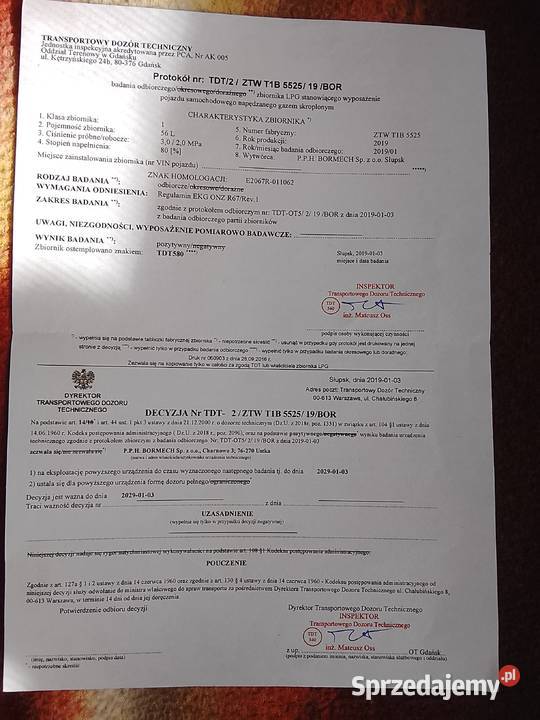 Butla gazowa samochodowa 56 liter Kolbuszowa