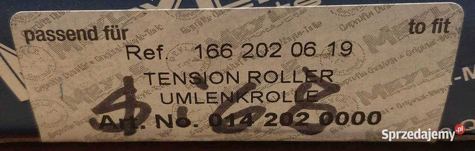 SKF ROLKA PROWADZĄCA 76X17X22 MERCEDES W168 W169 osobowe dolnośląskie Mielęcin sprzedam