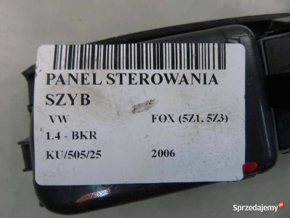 PANEL SZYB VW FOX 5Z0867171 osobowe