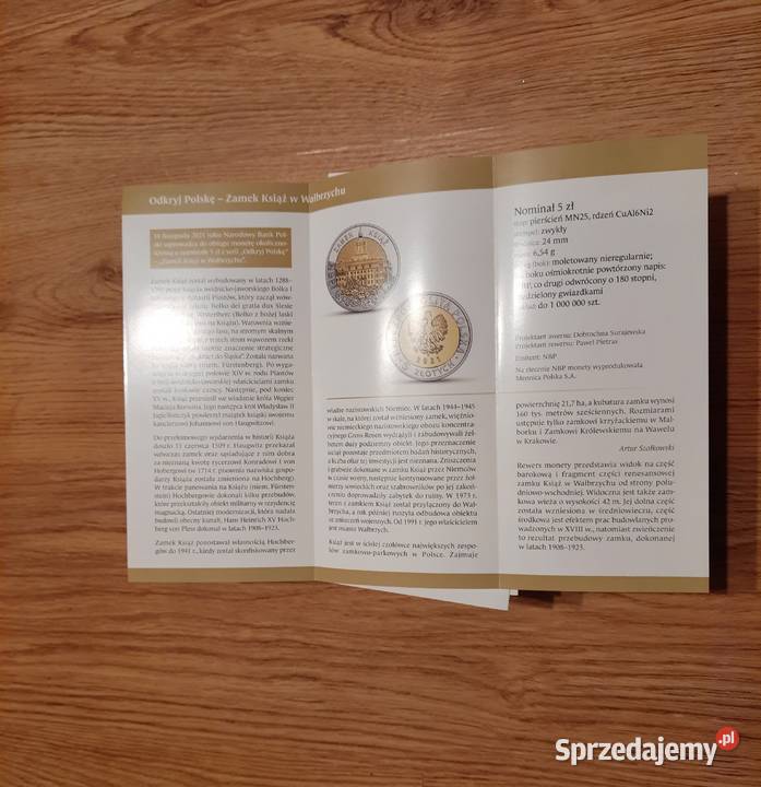 Odkryj Polskę Zamek Książ w Wałbrzychu Folder Warszawa sprzedam