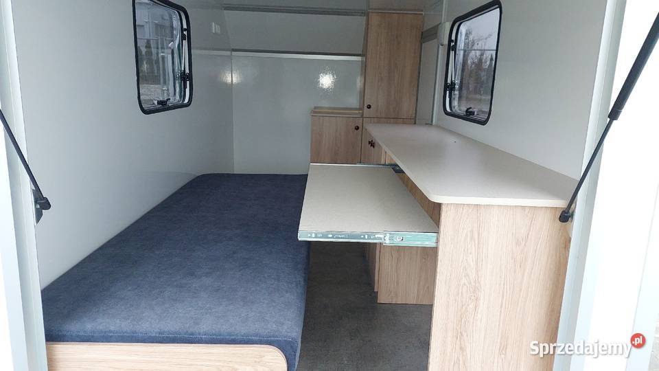 Mobilne Biuro OffROAD przyczepa na ryby wyprawę Leszno