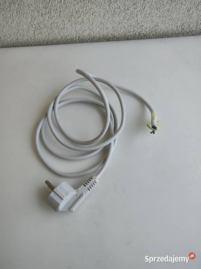 Kabel przewód zasilający biały 3 PIN 2 m Olecko