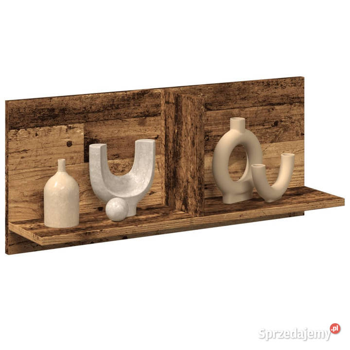 Półka ścienna 70x165x30 stare drewno WM854857 mazowieckie Warszawa