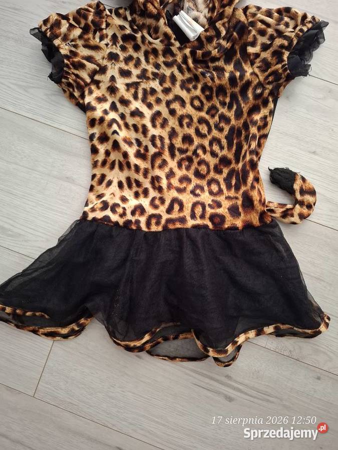 Kostium strój gepard leopard pantera z ogonem i