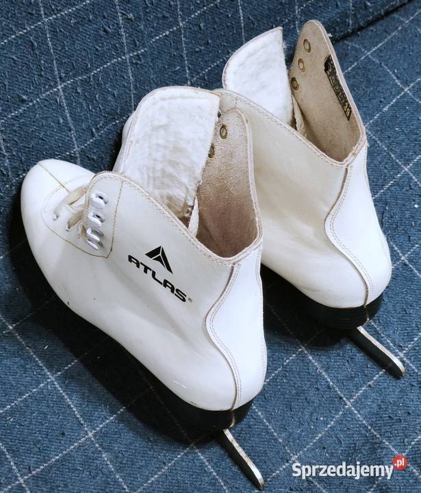 Łyżwy figurowe rozmiar 390 wkładki 245 Skóra łódzkie sprzedam