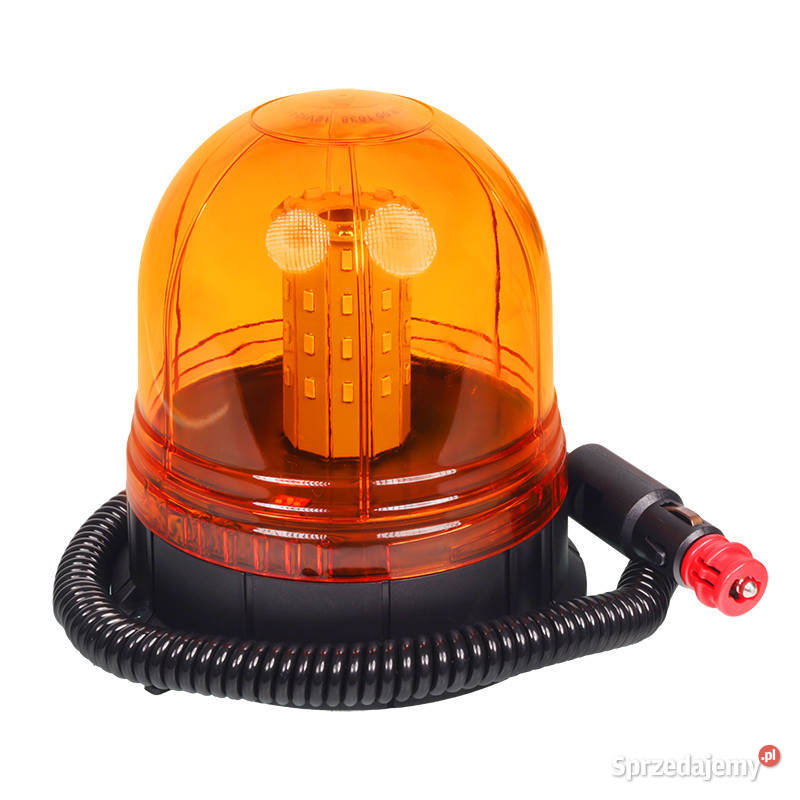 LAMPA OSTRZEGAWCZA KOGUT MAGNES 3 OTWORY 40 LED osobowe